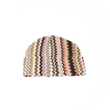 Cappello geometrico di lana multicolore