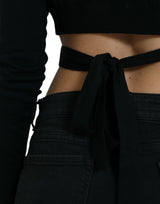 Κομψό πουλόβερ μαύρου παρθένου