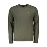 Green Fabric Men Sweater