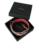 Weißer Blumen -Leder -Accessoire -Schultergurt