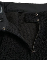 Μαύρη φούστα μήκους γόνατος υψηλής μέσης