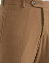 Beige cashmere uomini pantaloni vestiti in forma dritti