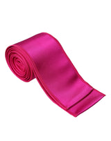 Fucsia Pink Silk Women Cinturón