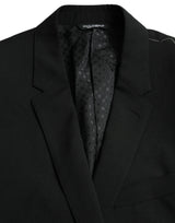 Blazer blu martini a scialle single.