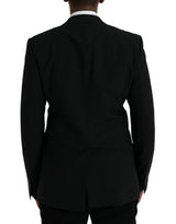 Black Crown Bee Martini Blazer de manteau à poitrine simple