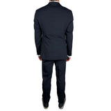 Blue Wool Men Suit