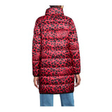 Chic Leopard Print Long Down Jacket