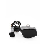 Piattaforme chic in pelle nera per stile elevato