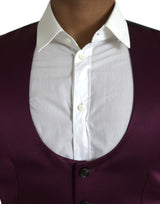 Giubbotto formale con giubbot da giro per gilet di seta in raso marrone