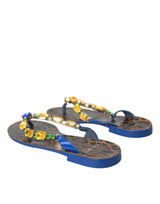 Μπλε κρυστάλλινα δερμάτινα παπούτσια παραθαλάσσιων παραλιών