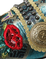 Πολύχρωμα jacquard διακοσμημένα παπούτσια loafers