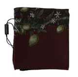 Bordeaux 100% Winf Floral Work SCARF