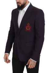 Lila Logo Single Breasted Woll Blazer