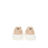 Sneaker in pelle beige chic Casadei
