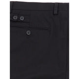 Pantalon en coton noir élégant pour hommes