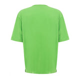 T-shirt en coton vert électrique pour hommes