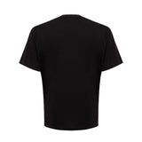 Sleek Black Cotton T-Shirt for Men