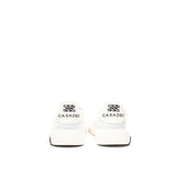 Κομψά λευκά δερμάτινα πάνινα παπούτσια