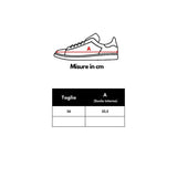 Κομψά λευκά δερμάτινα πάνινα παπούτσια