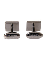 Silver Plated Brass Pin Crystal Cufflinks