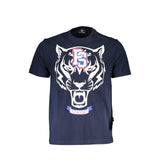 Blue Cotton Mens TShirt