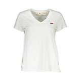 White Cotton Women T-Shirt