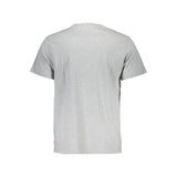 Gray Cotton Men T-Shirt