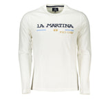 Chic Crew Neck Embroidered White Tee