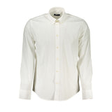 White Cotton Men Shirt