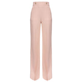 Pink Polyester Women Pant