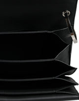 Black Small Leather Studded Shoulder Crossbody Bag