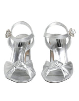 Silver Mirror Heels KEIRA Sandals Shoes