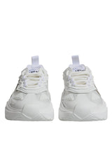 White Nylon Daymaster Low Top Sneakers Shoes