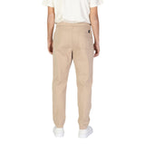 Beige Cotton Jeans & Pant