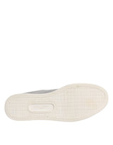 Silver London Low Top Leather Sneakers Shoes