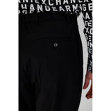 Black Polyester Jeans & Pant