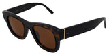 Occhiali da sole acetato marrone chic