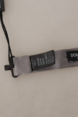 Elegante cravatta di seta grigia