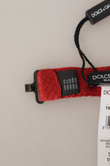 Elegante papillon di seta rossa