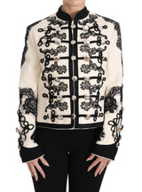 Elegant Off-White Baroque Jacket