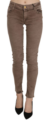 Chic Brown Slim Fit Skinny Jeans