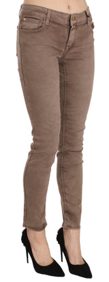 Chic Brown Slim Fit Skinny Jeans