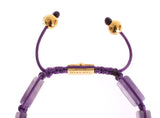 Blendendes Diamant-Gold-Amethyst-Armband mit Diamanten