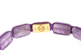 Blendendes Diamant-Gold-Amethyst-Armband mit Diamanten