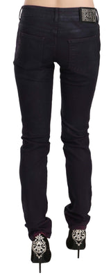 Chic Black Low Taille Skinny Denim