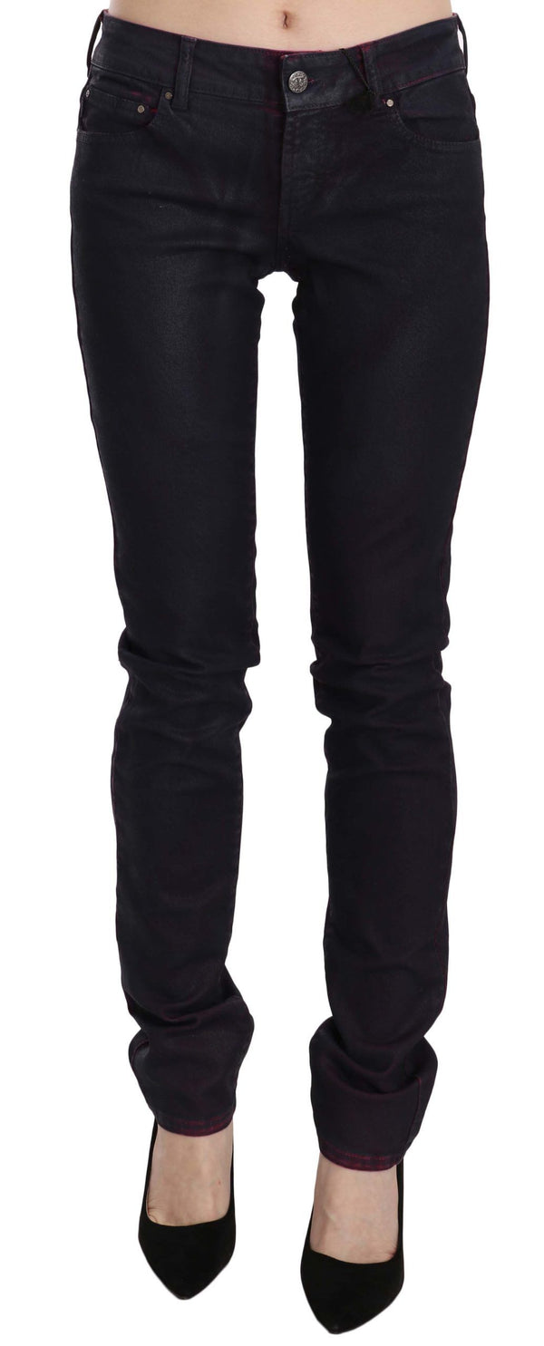 Chic Black Low Taille Skinny Denim