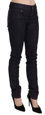 Chic Black Low Taille Skinny Denim