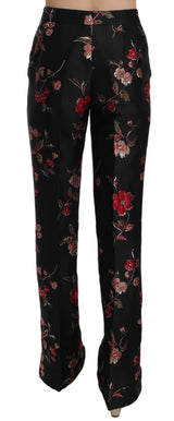 Κομψό Floral Print Boot Cut Prousers