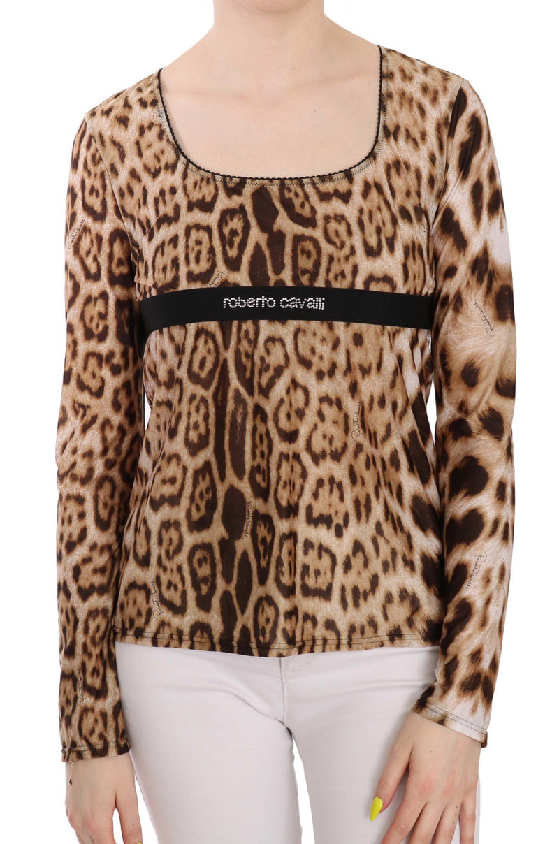 Eleganter Leopard Long Sleeve Top