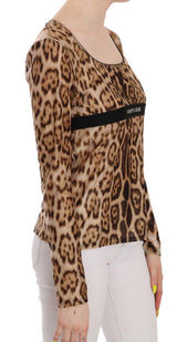 Eleganter Leopard Long Sleeve Top